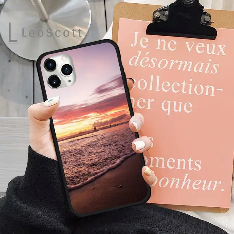 

Sunset view of Bali Phone Case for iPhone 11 12 pro XS MAX 8 7 6 6S Plus X 5S SE 2020 XR cover funda shell coque