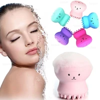 octopus shape silicone facial cleansing brush face massage clean products deep exfoliating blackhead skin care wash makeup tool