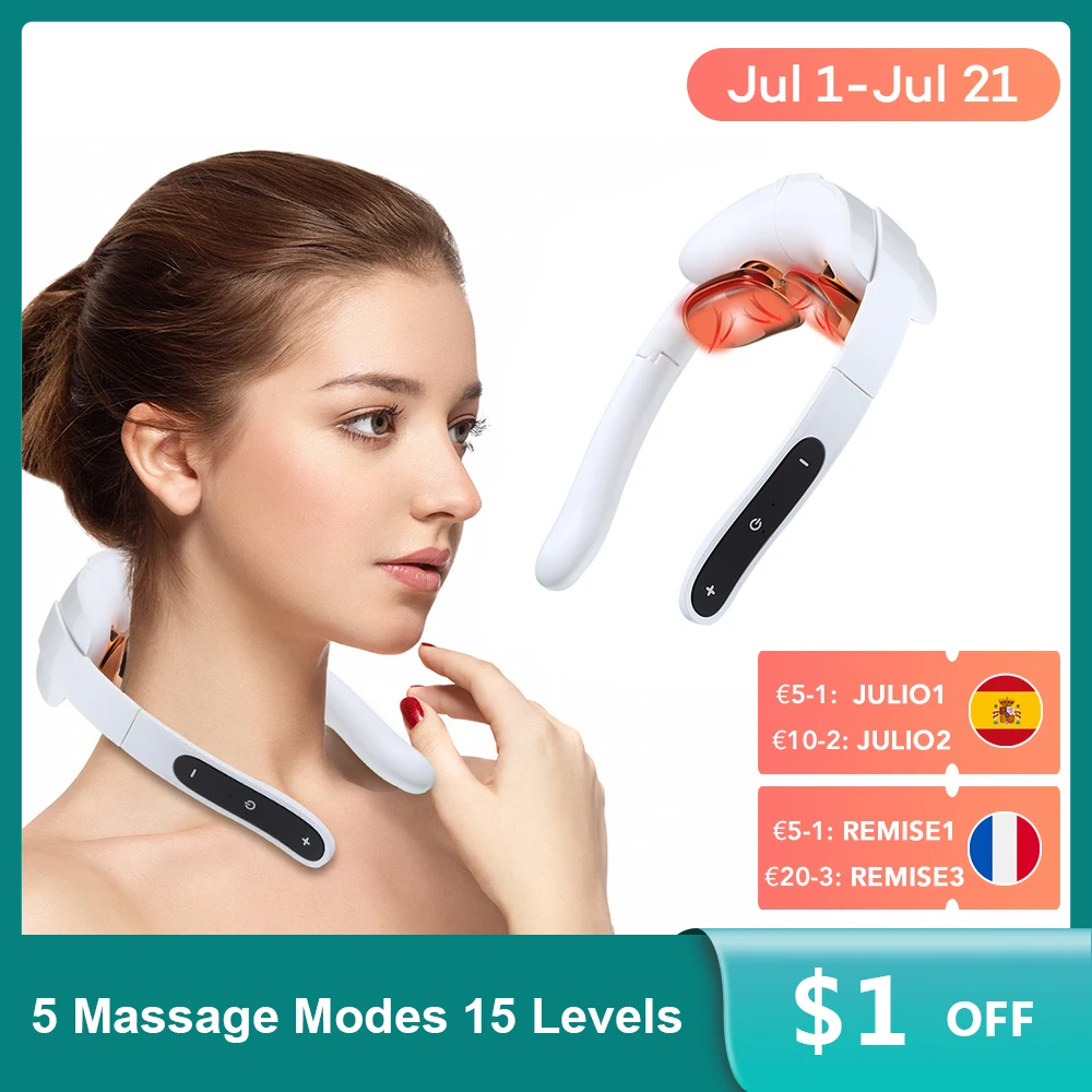 Electric Cervical Vertebra Massage Foldable Pocket Neck Massager Pulse Physiotherapy Instrument Intelligent Shoulder Pain Relief
Electric Cervical Vertebra Massage Foldable Pocket Neck Massager Pulse Physiotherapy Instrument Intelligent Shoulder Pain Relief