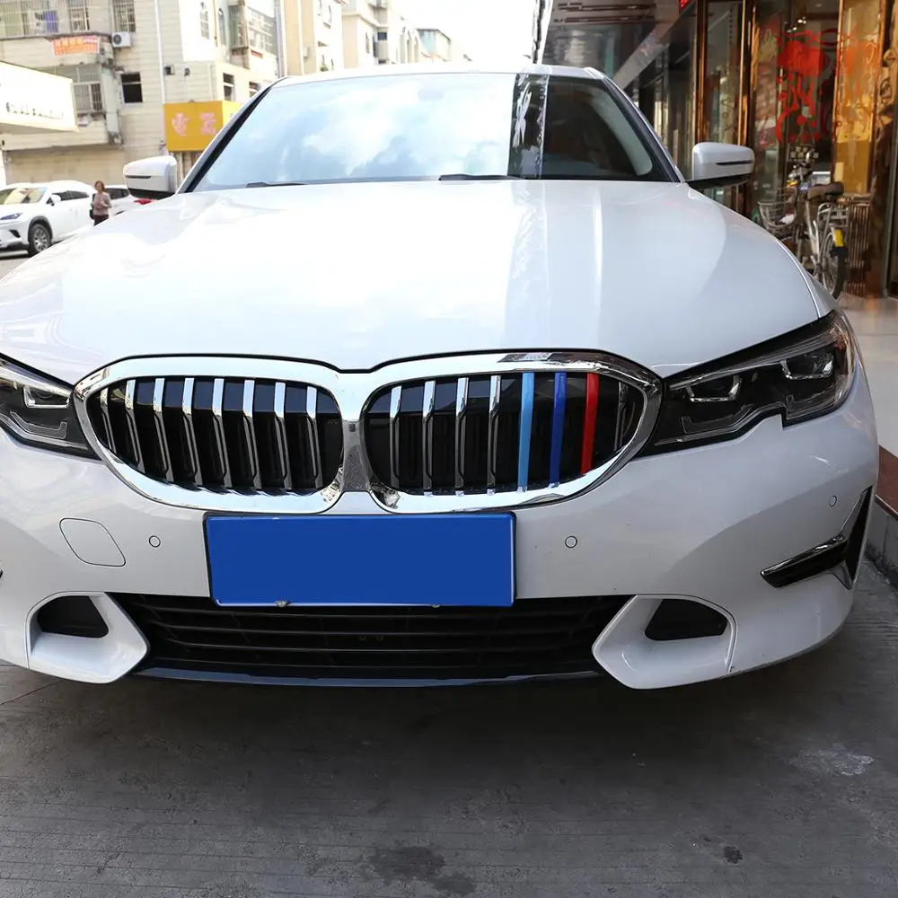 3 шт. декоративные полоски для переднего гриля BMW G20 серии 2019 2020 года | Автомобили и