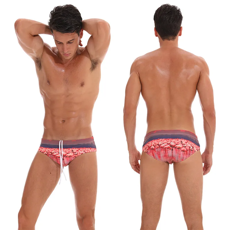 Мужские камуфляжные плавки пикантные трусы с низкой посадкой карманом Шорты для