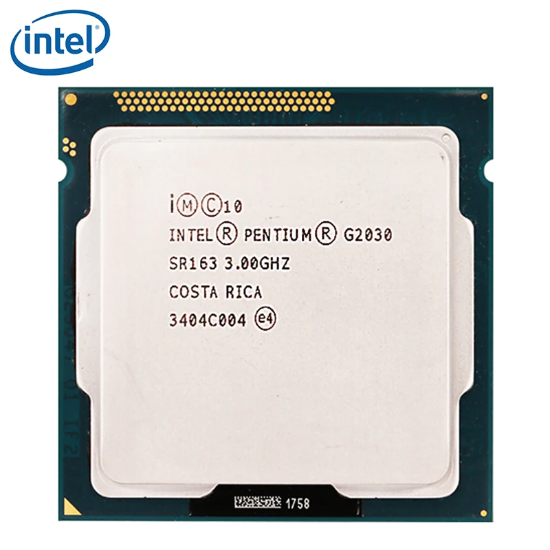 Двухъядерный процессор Intel Pentium G2030 SR163 3 ГГц Мб LGA 1155 55 Вт протестирован 100%