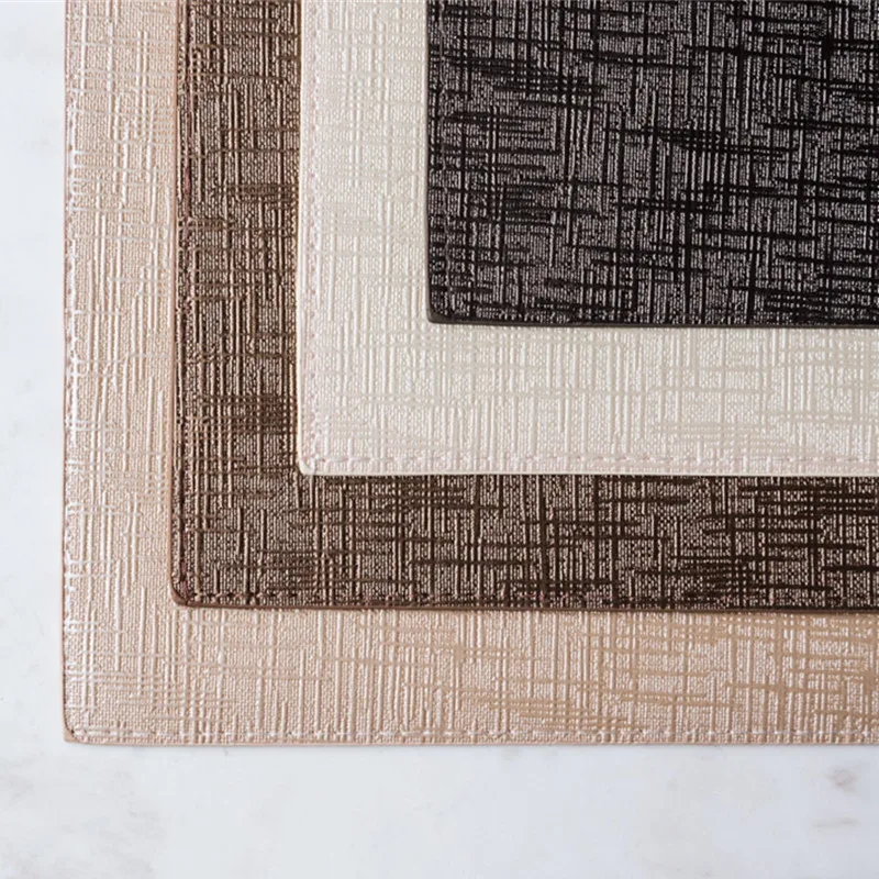 4 шт. 43*30 см Нескользящая подстилка для стола из ПУ водонепроницаемая ресторана