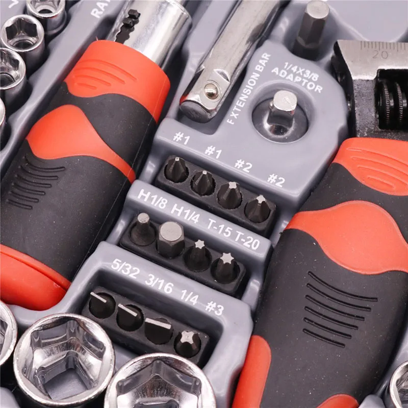 Набор инструментов короткая ручка 45 шт./компл. Отвертка передвижная втулка для