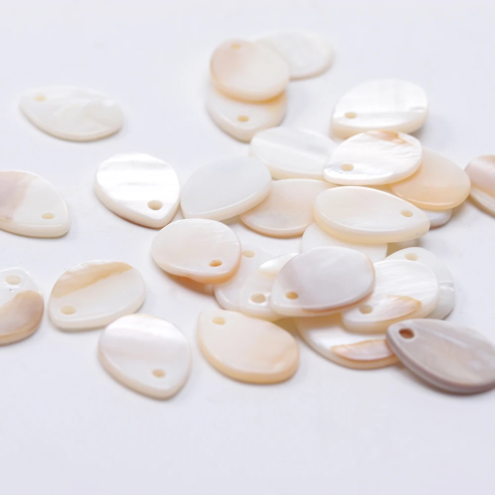 

100pcs/lot Natural White Mother Of Pearl Shell Beads Loose round star Shell Chip Charms beads For Bracelet Jewelry Making