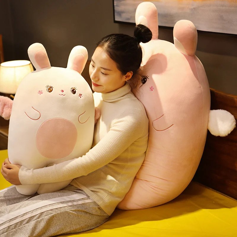 New Lovely Giant Animal 65cm 95cm Soft Cartoon Big Sakura Angel Rabbit Bunny Plush Toy Stuffed Pillow Girl Christmas Gift | Игрушки и