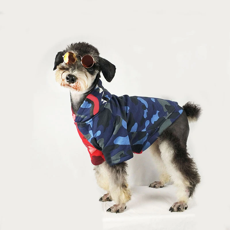 Худи в виде пуделя для Bully хлопковые худи камуфляжная одежда чихуахуа костюм