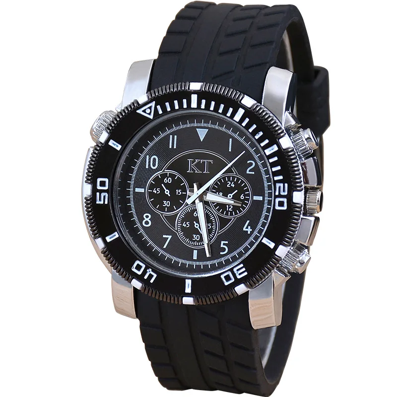 

Six-hole sport men's watch fashion trend silica quartz watch men's watch