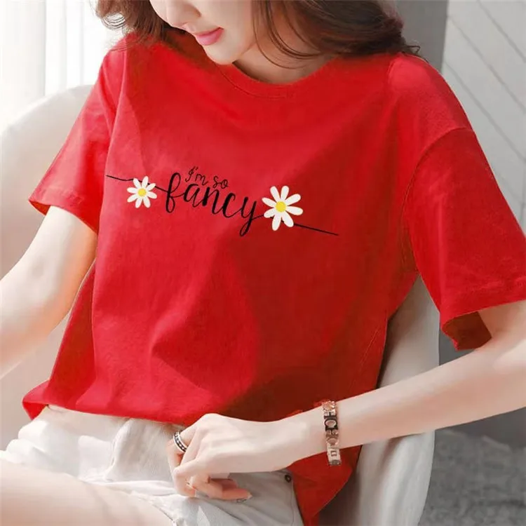 

2020 Summer New Women's Loose Large Size Short-sleeved Cotton All-match Half-sleeved Top