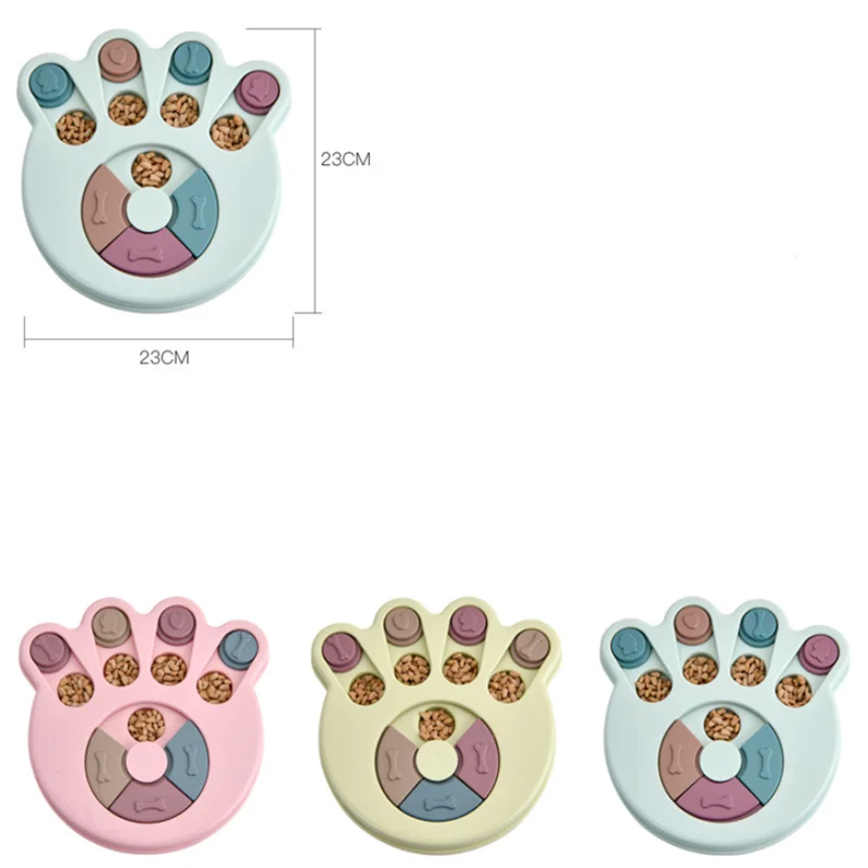 Игрушки пазлы для собак в форме лапы Пластиковые забавные игрушки кормления