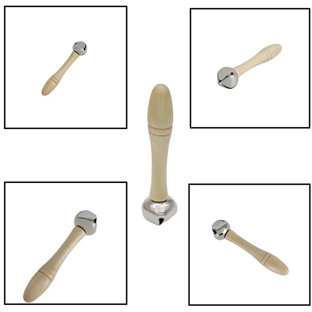 1 шт. деревянный колокольчик orff инструменты детские погремушки деревянная