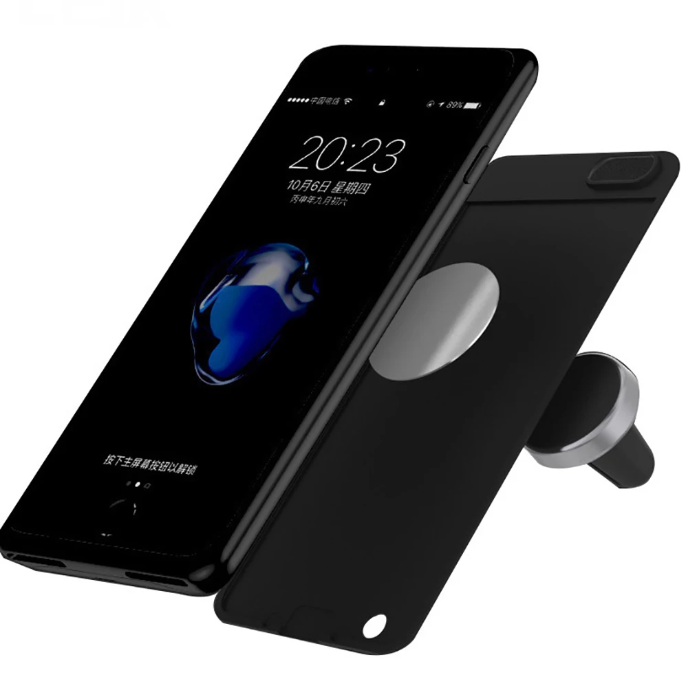 Мягкий силиконовый чехол с внешним резервным аккумулятором для iPhone 6 7 8 6S 6P 7P 8P