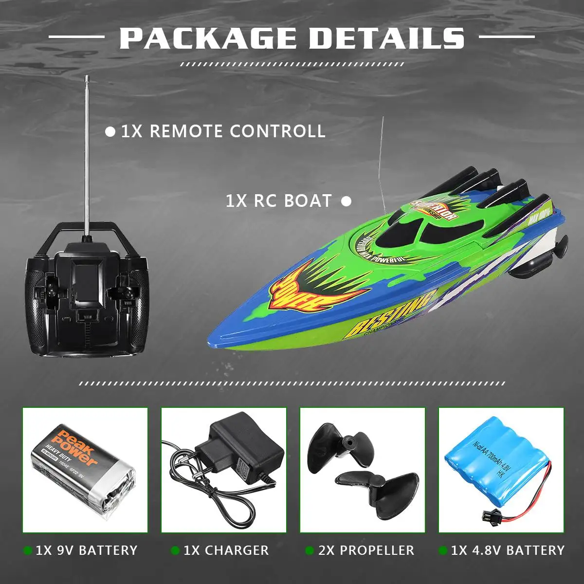 

RC Racing Boat Radio Remote Control Dual Motor Boat 30km/h High Speed Electric Motor Boat Summer Water Splashing Toys Kids Gift
