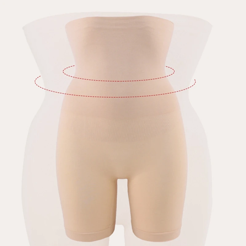 

High Waist Skinny Abdomen Panties Breathable Women Soft Seamless Hip Lifting Boyshorts Underwear