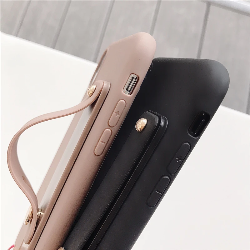 Наручный ремешок Браслет на руку силиконовый чехол для Samsung Galaxy S6 S7 край S8 S9 плюс S10 Note 5, 8, 9, 10, A5 A6 A8 A7 A9 стенд