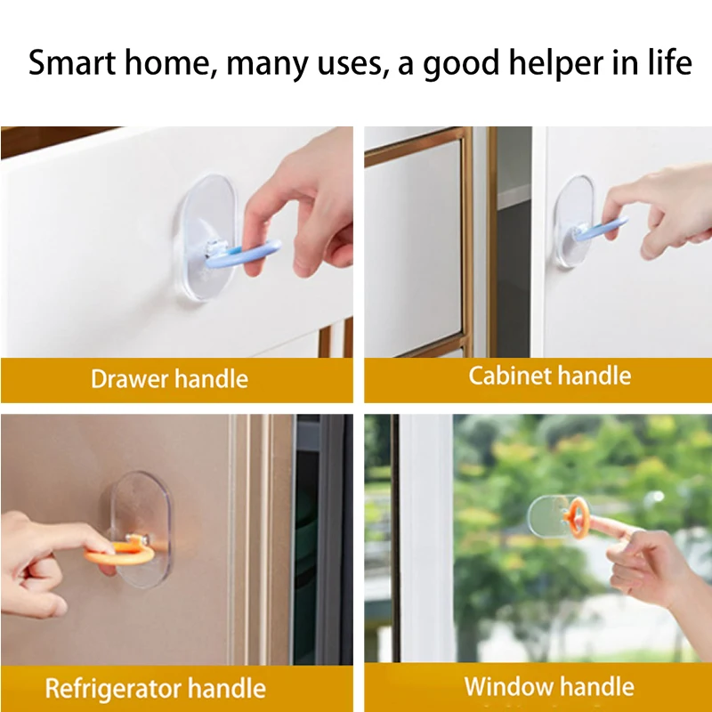 

Toilet Seat Handle & Lid Lifter Folding Lifting Ring Multifunctional Adhesive Drawer Cabinet Pull Ring Handle for Home ALI88