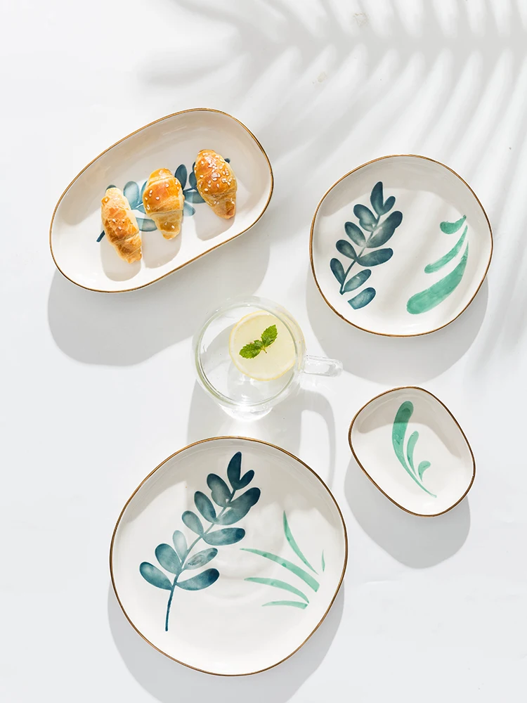 Uniho 4 шт кухонная посуда для соуса керамические обеденные тарелки приправ специй