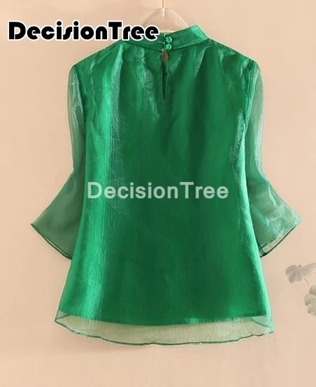 2021 элегантный китайский топ в стиле ретро женские топы Ципао с вышивкой