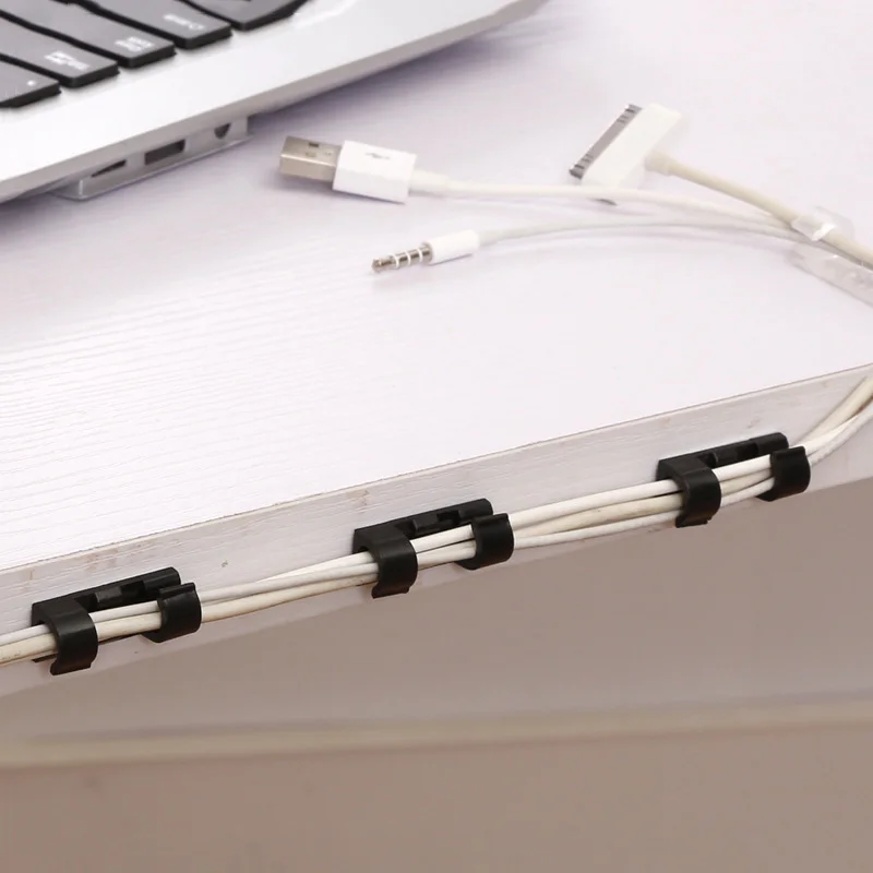

20 Pcs Cable Winder Home Office Organizer Stationary Wire Storage Charger Cable Holder Clips Desk Set Supplies