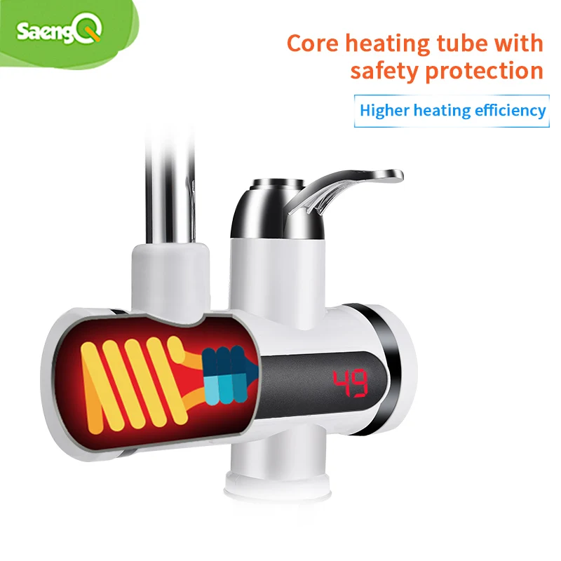 SaengQ мгновенный проточный Электрический водонагреватель кран для кухни нагрев