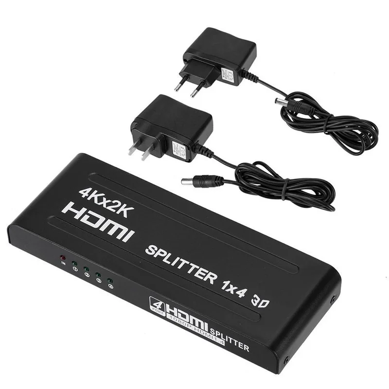 3D 1080P 4K x 2K 4 Way HDMI сплиттер усилитель коммутатор 1X4 1 в out HDTV Дубликатор концентратор