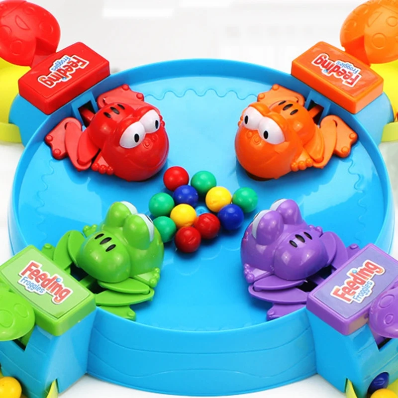 

Parent-Child Interaction Toys Feeding Frog Swallow Beads Table Game Hungry Frog Child Educational Toys Gift For Kids