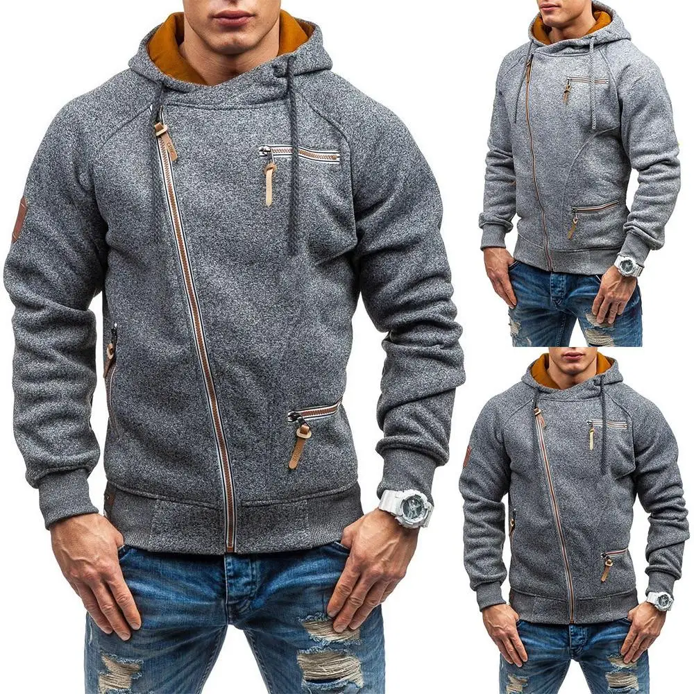 

Мужская повседневная спортивная эластичная куртка с капюшоном для фитнеса