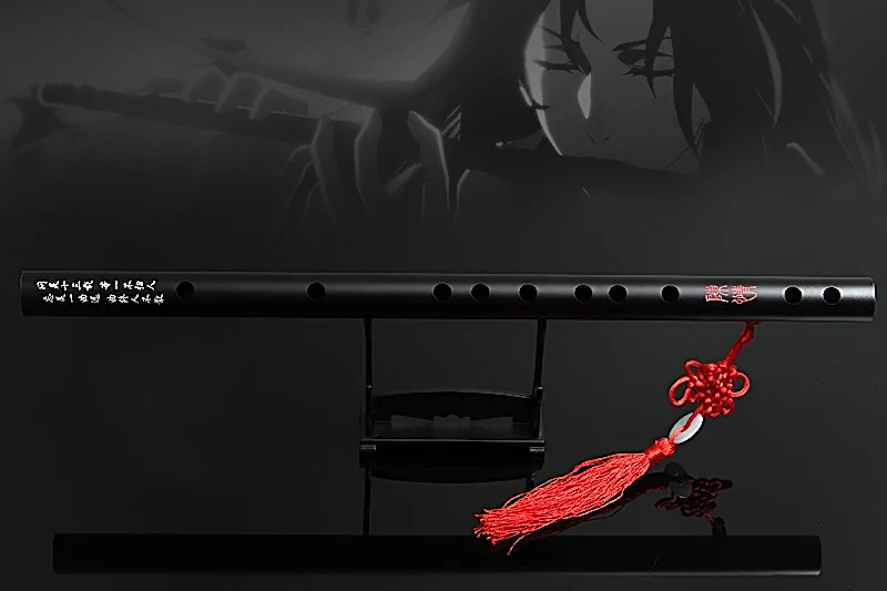Косплейная флейта "Mo Dao Zu Shi" - Флейта Непокоренного: Йаои Инструмент Чэнь Цин Металлический Ханфу Вэй Вусян Подарок с нефритом.