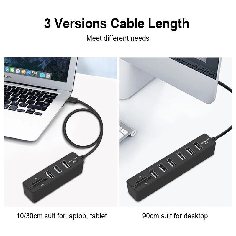 

MacBook hub USB3.0 HUB разветвитель для чтения SD/TF-карт