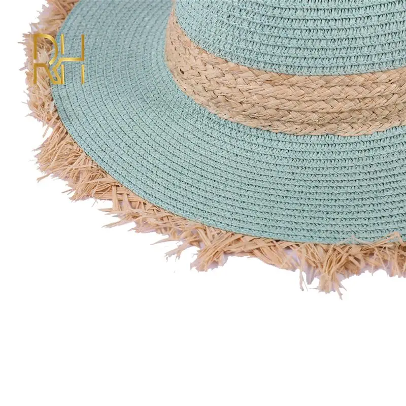 Шляпа мужская соломенная в ковбойском стиле Повседневная пляжная Панама с