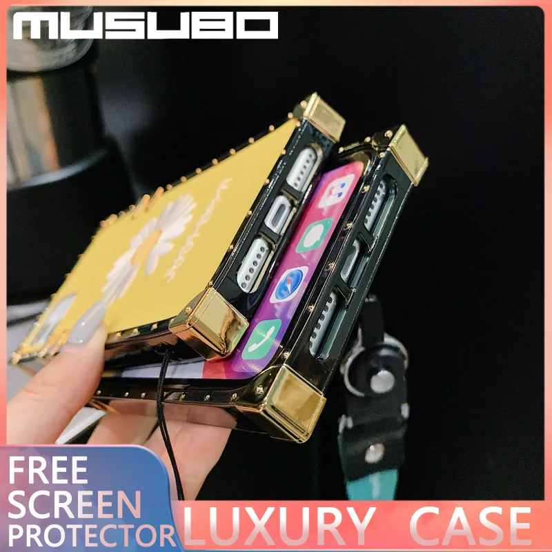 MUSUBO новый роскошный чехол для телефона с вышивкой iphone 11 Pro XS MAX 6 7 8 PLUS SE2 маленькие