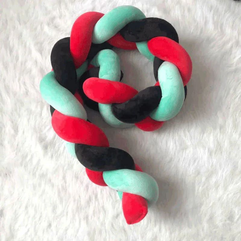 Детский бампер кровать коса узел подушка для младенцев защита кроватки детская