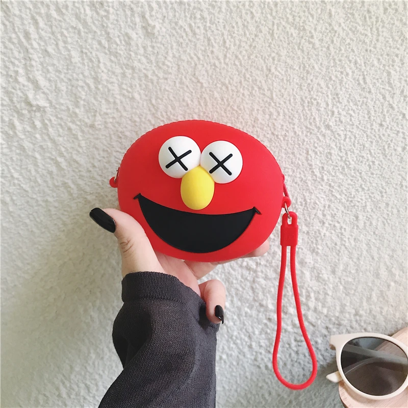 coin purse Новинка, силиконовый женский кошелек с мультяшным рисунком, мини круглый кошелек с карманом для монет, женские сумки, держатели для карт, роскошный брендовый прозрачный кошелек - Цвет: coin purse