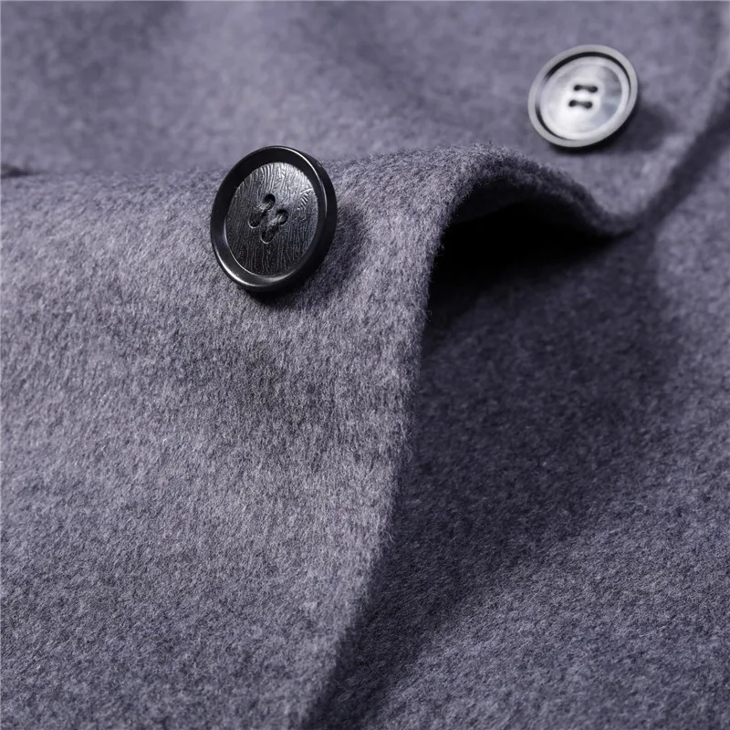 

Double Sided Jacket Men's Wool Coat 2020 New Plus Size Casual Long Coat For Men Business Casual Overcoat LX2323