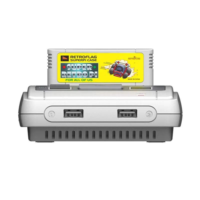 Retroflag SUPERPi CASE J snes игровой Картридж с охлаждающего вентилятора + радиатор для Raspberry
