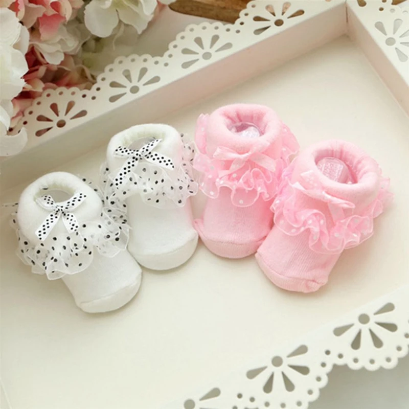 

Girls Summer Socks New Mesh Style Lace Thin Baby Socks Trendy Elastic White Lace Flowers Children Princess Socks Children Socks