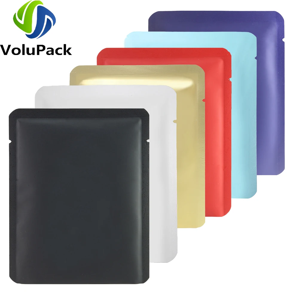 

High Quality Vacuum Heat Seal Coffee Bags Open Top Tear Notch Matte Powder Pouches Eco Smell Proof Aluminum Mylar Packaging Bags