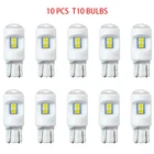 Автомобильная светодиодные сигнальные лампы 3030 * 6smd, 10 шт., 6000K T10 W5W 194 168, керамический корпус, лампа для номерного знака мотоцикла, Диодная лампа