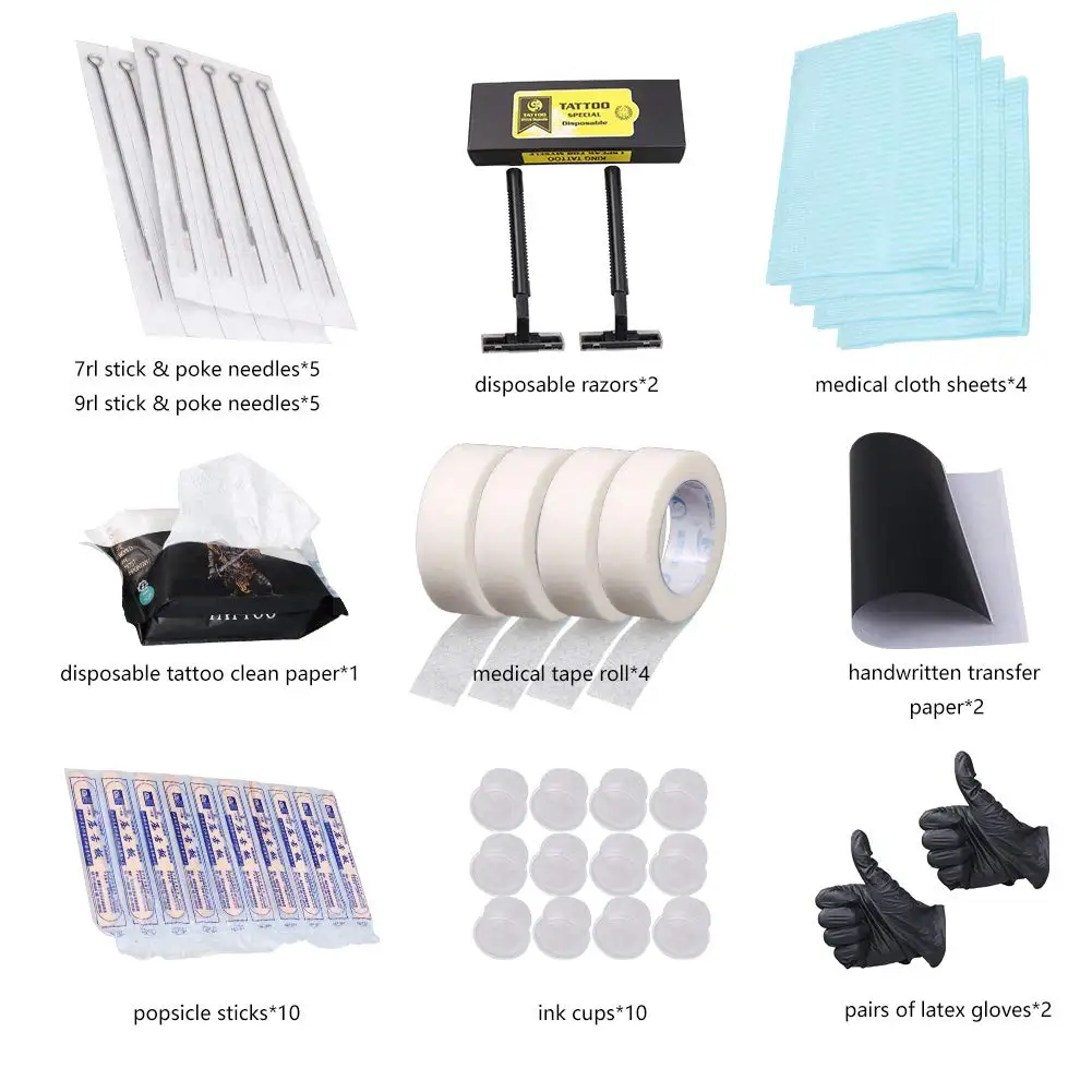 Полный Набор татуировок ручная работа на очистке безопасный для