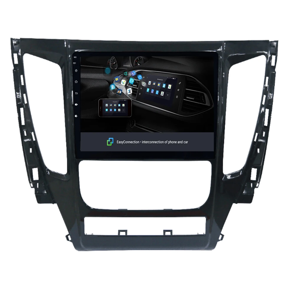 9 "2.5D автомобильный DVD мультимедийный плеер для Mitsubishi Triton PAJERO 2017 + Авто AC 2din Android 10