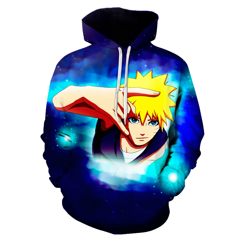 Япония Аниме Наруто балахон Акацуки красное облако 3D печать черный Харадзюку