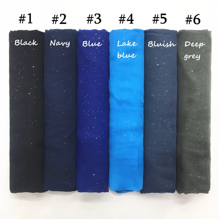 30 цветов блестящий Макси хиджаб простой шарф блестящая шаль мусульманская