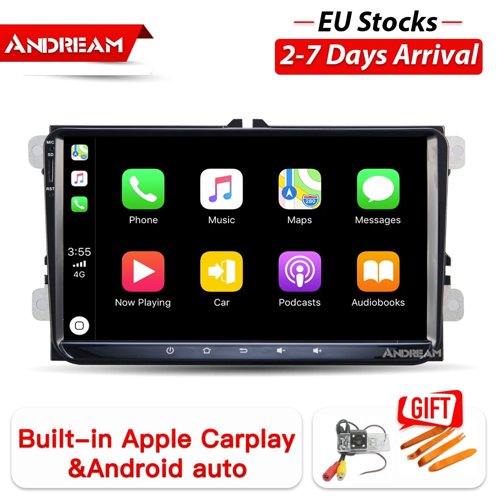 Для VW Volkswagen POLO GOLF 6 PASSAT CC JETTA TIGUAN TOURAN Caddy Fabia superb fabia Android 8,1 Автомобильный плеер навигация gps