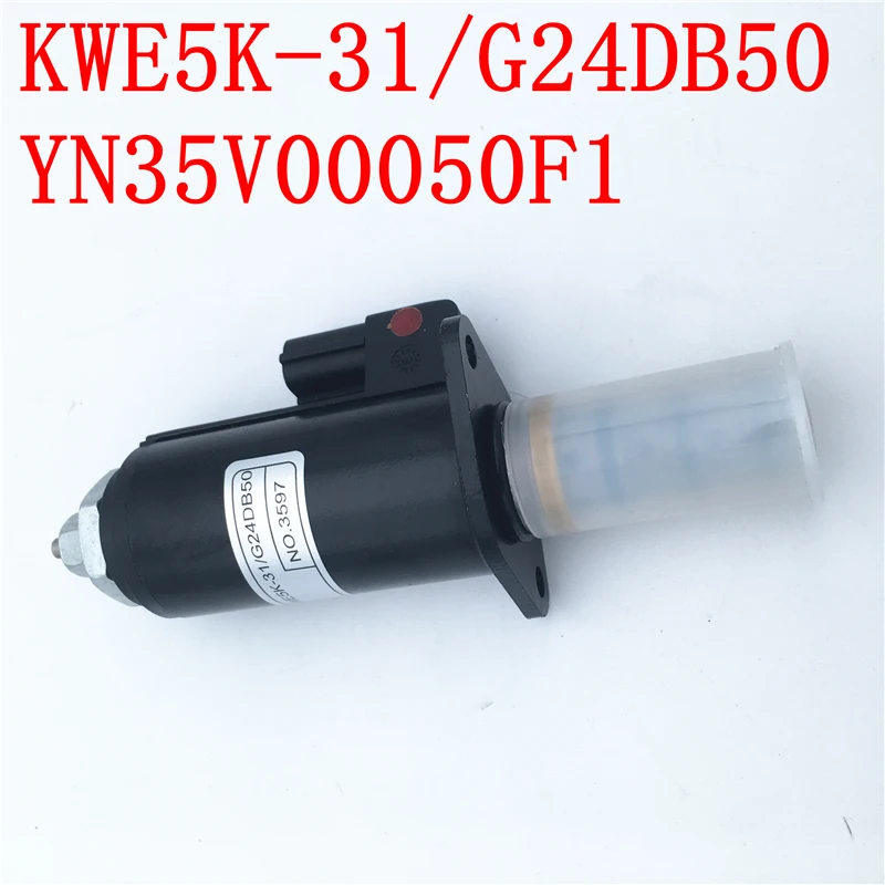 Соленоидный клапан экскаватора OEM YN35V00050F1 KWE5K 31 G24DB50 для Kobelco SK200/230/350 8|Топливные