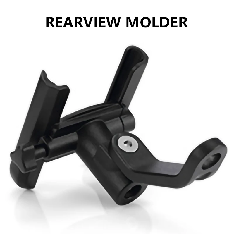 Rearview Black YPAY мотоцикл горный велосипедный держатель для телефона Алюминий регулируемый руль мотоцикла Зеркало заднего вида 4-6,5 дюймов телефон крепление - Цвет: Rearview Black