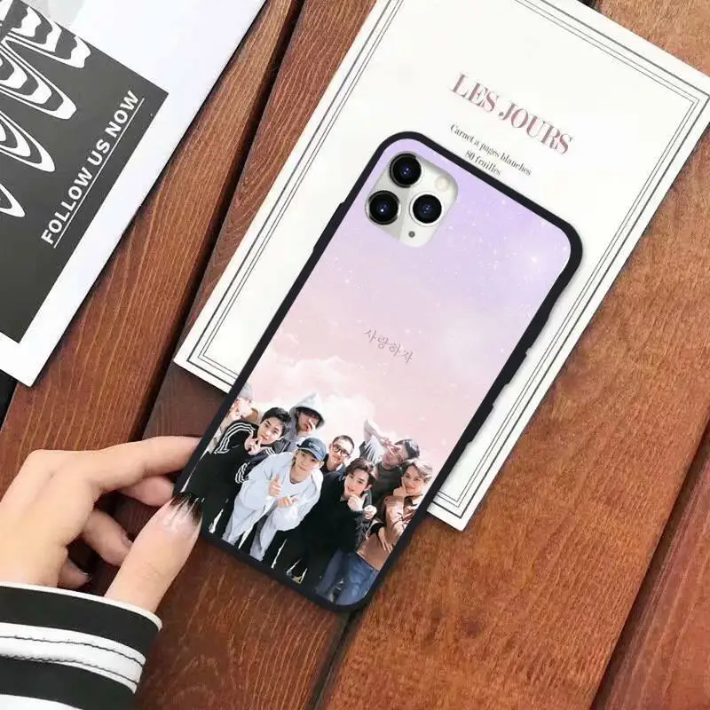 

Kpop Korean boy group exo Phone Case for iPhone 11 12 pro XS MAX 8 7 6 6S Plus X 5S SE 2020 XR