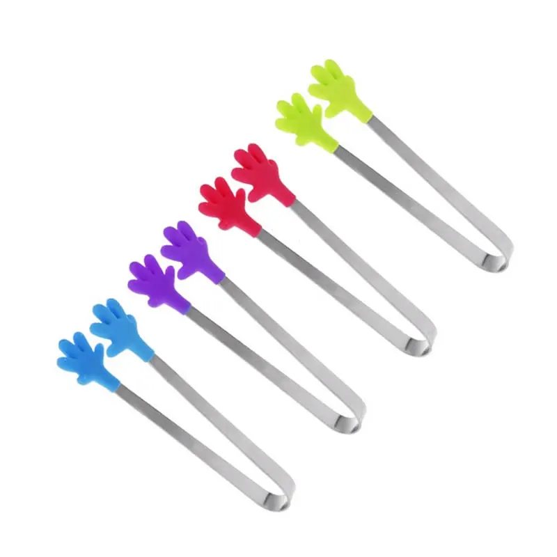 1 шт. красочные сахарные зажимы из нержавеющей стали для чая кофе мини снэки