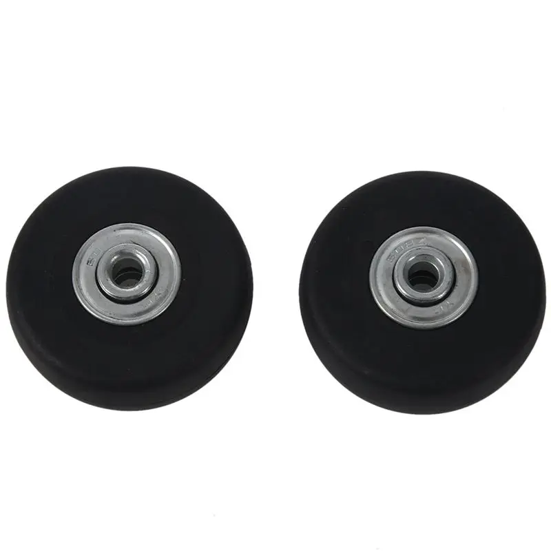 

Black rubber, metal luggage repair parts tires diameter 50mm