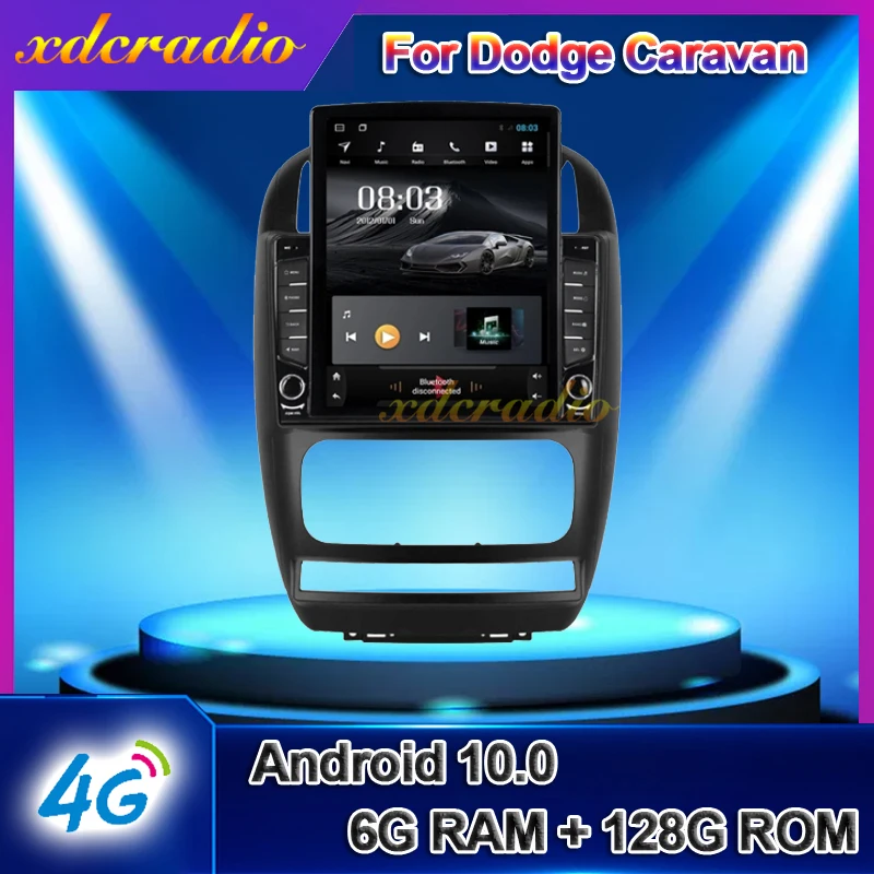 Xdcrradio 10 4 &quotэкран Tesla Style Android для Dodge Caravan Chrysler Pacifica автомагнитола DVD мультимедийный