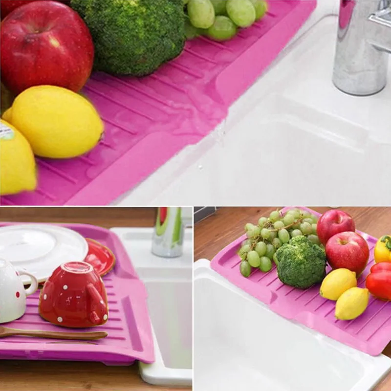 Многофункциональная кухонная дренажная стойка пластиковая столешница для